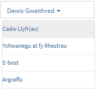 Cadw eitemau