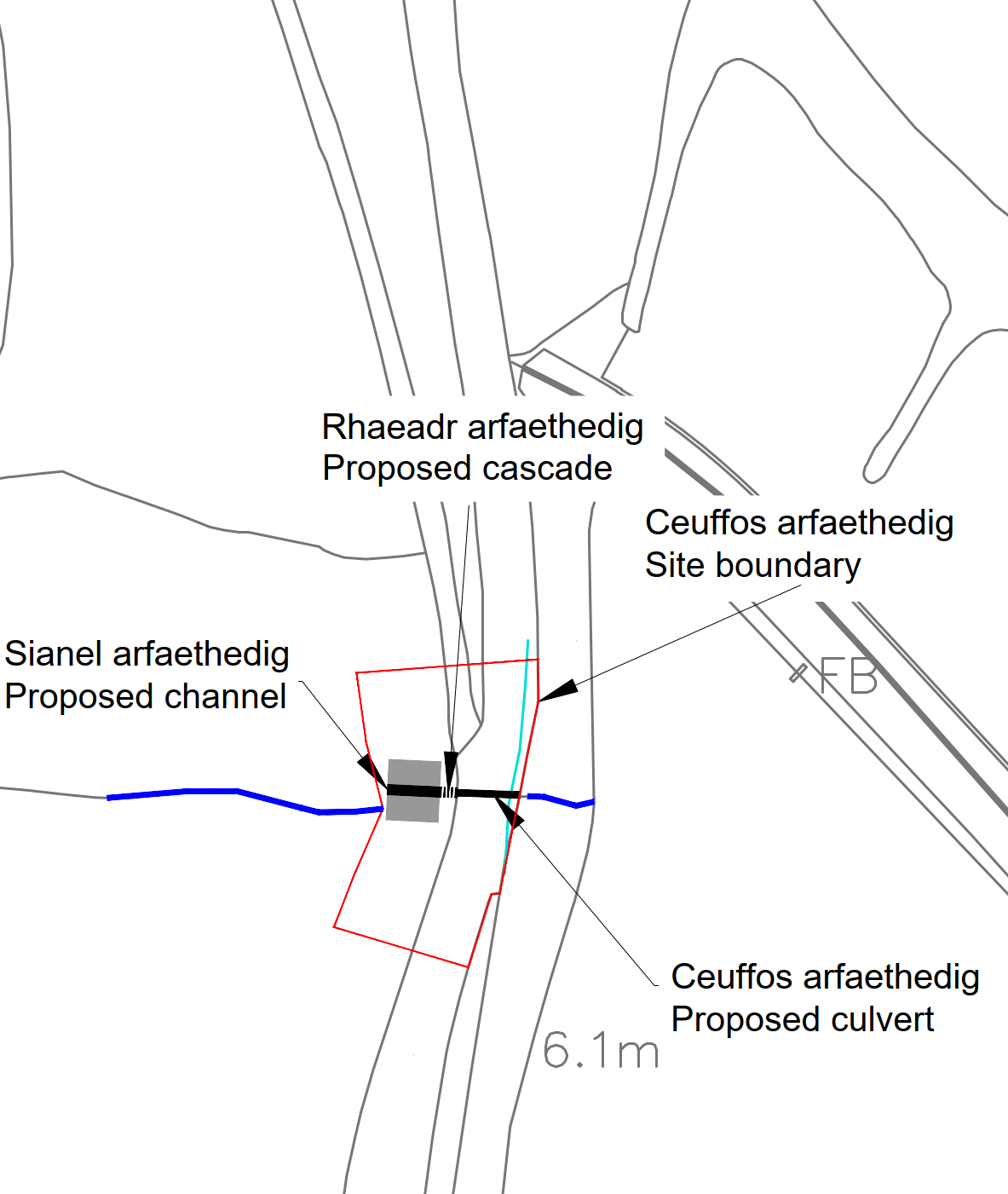Coed Gwydyr north site map