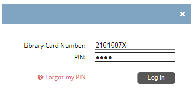 Use your library card number (omitting the GWP) and the 4 digit PIN issued with it to manage your account, renew and reserve items.