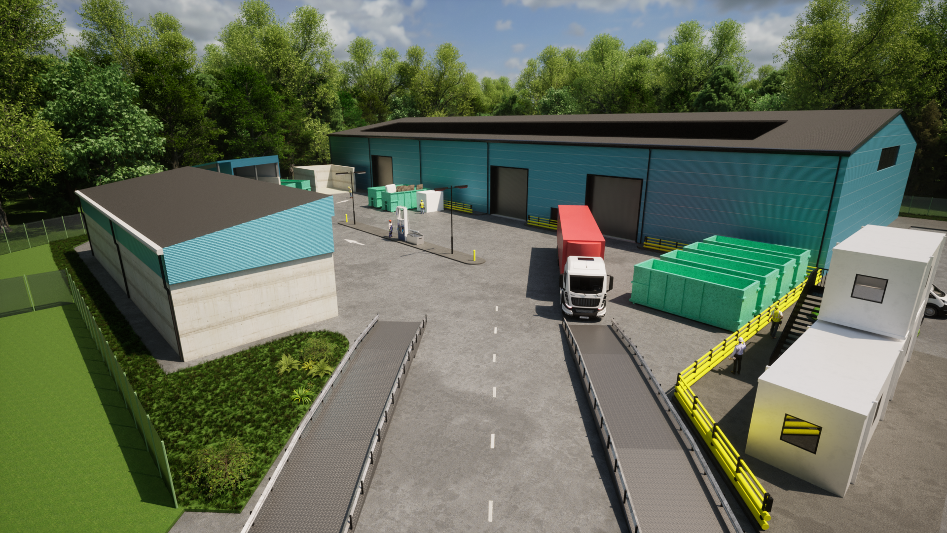 Llandudno Junction Waste Transfer Station: Artist's impression