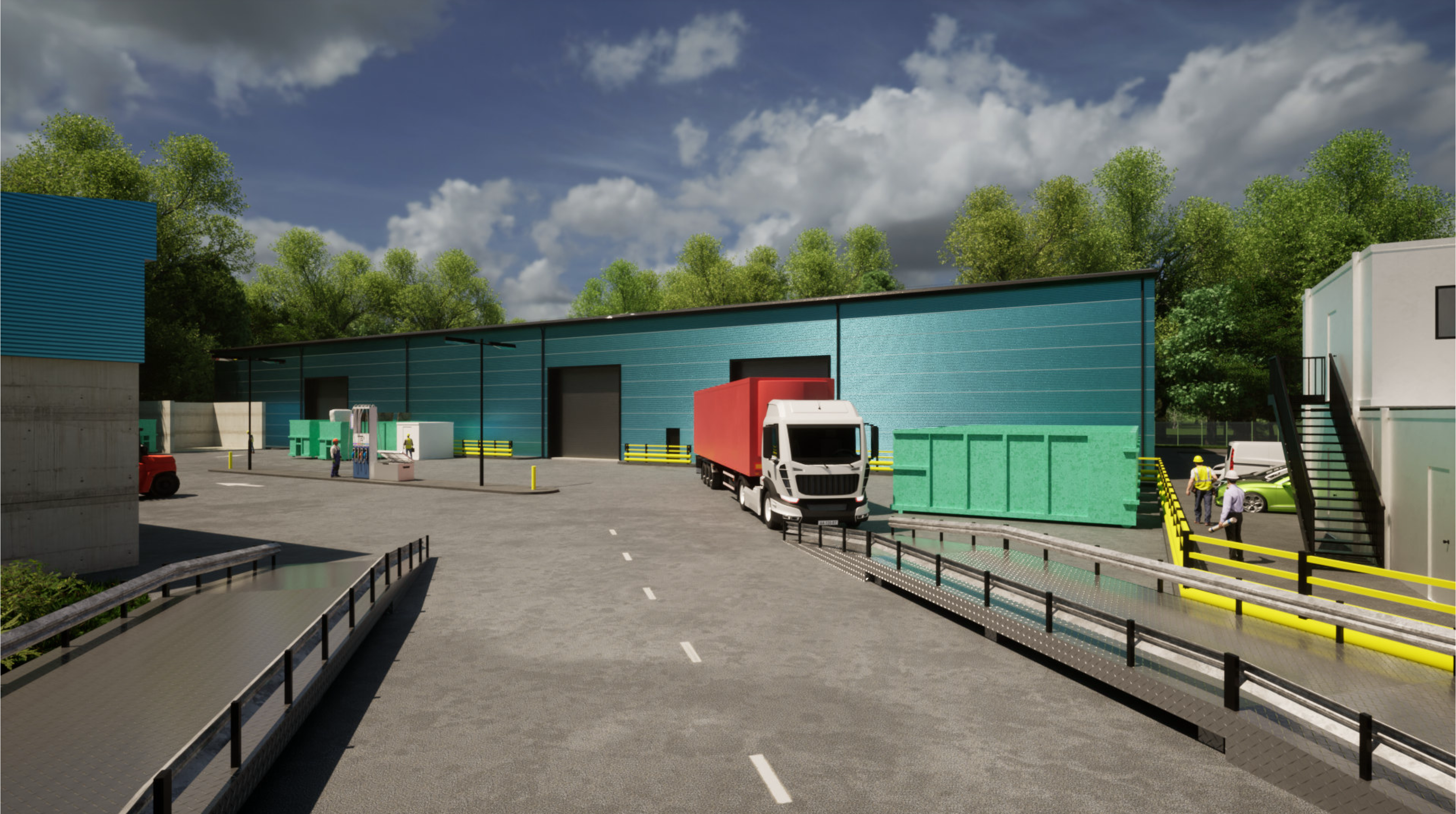 Llandudno Junction Waste Transfer Station: Artist's impression