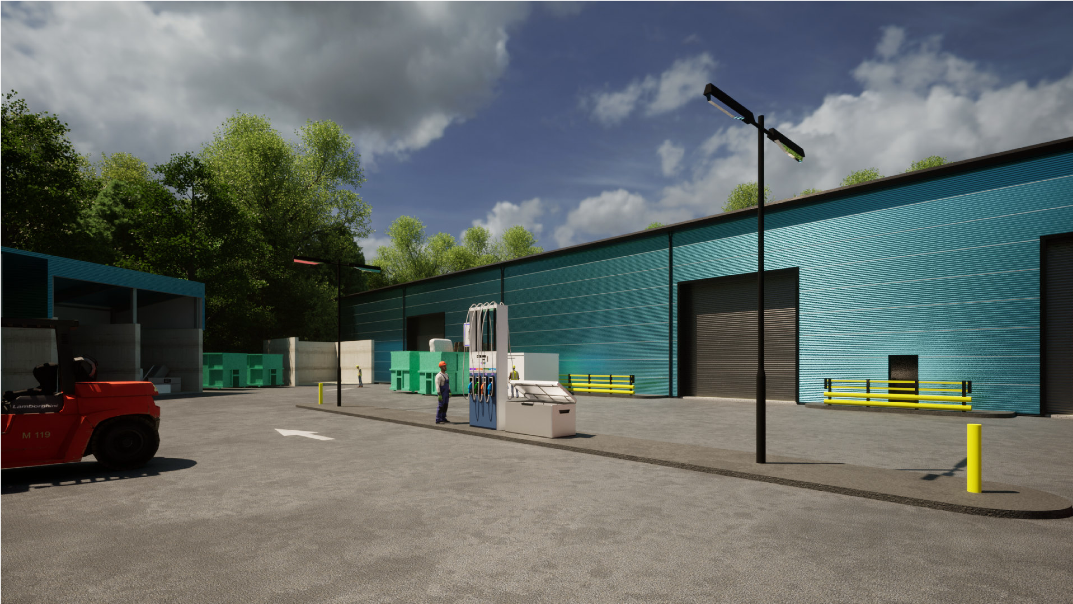 Llandudno Junction Waste Transfer Station: Artist's impression