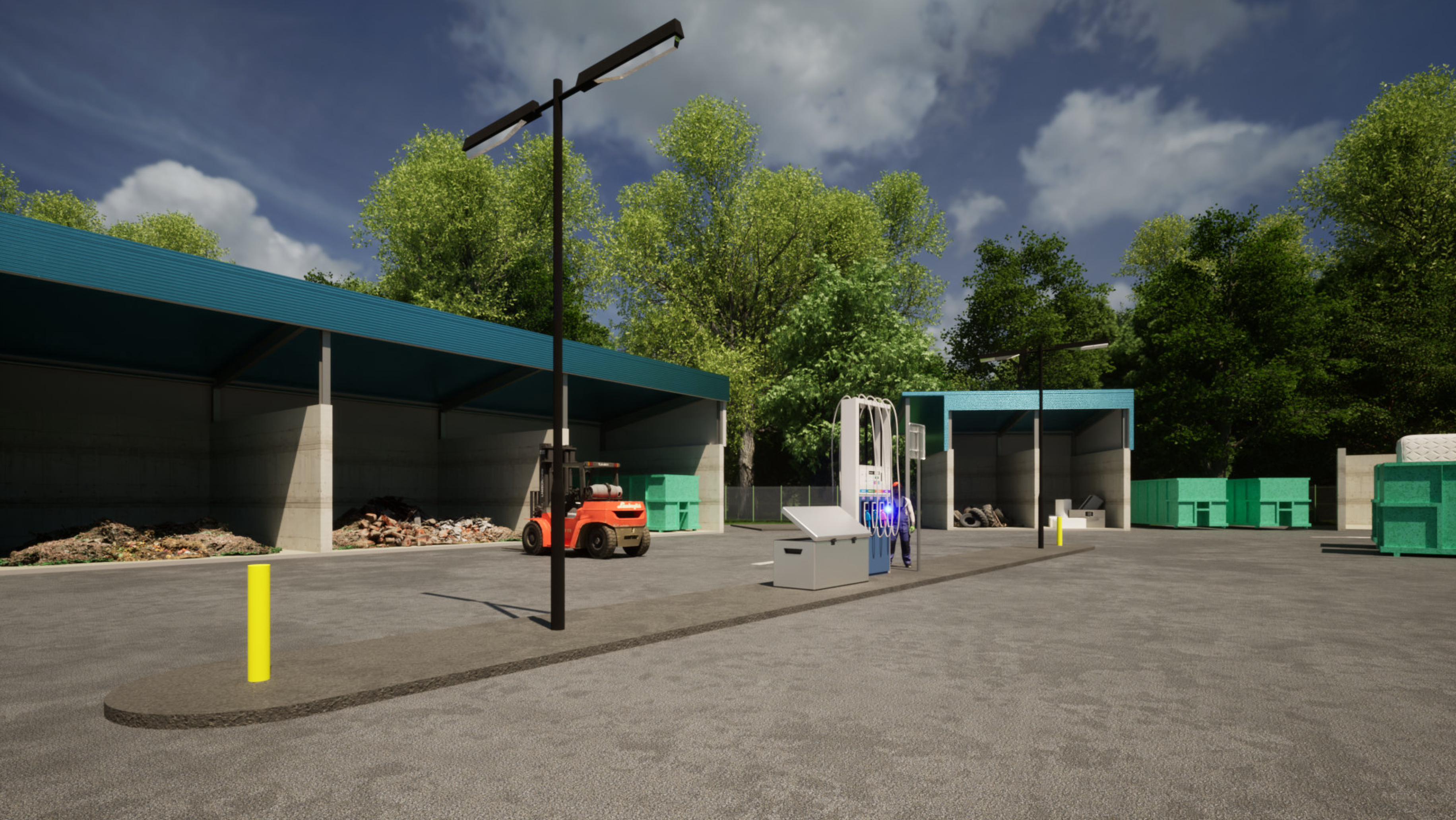 Llandudno Junction Waste Transfer Station: Artist's impression