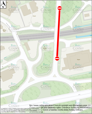 Royal Welsh Way closure Map