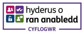 Logo Cyflogwr Hyderys o Ran Anabledd