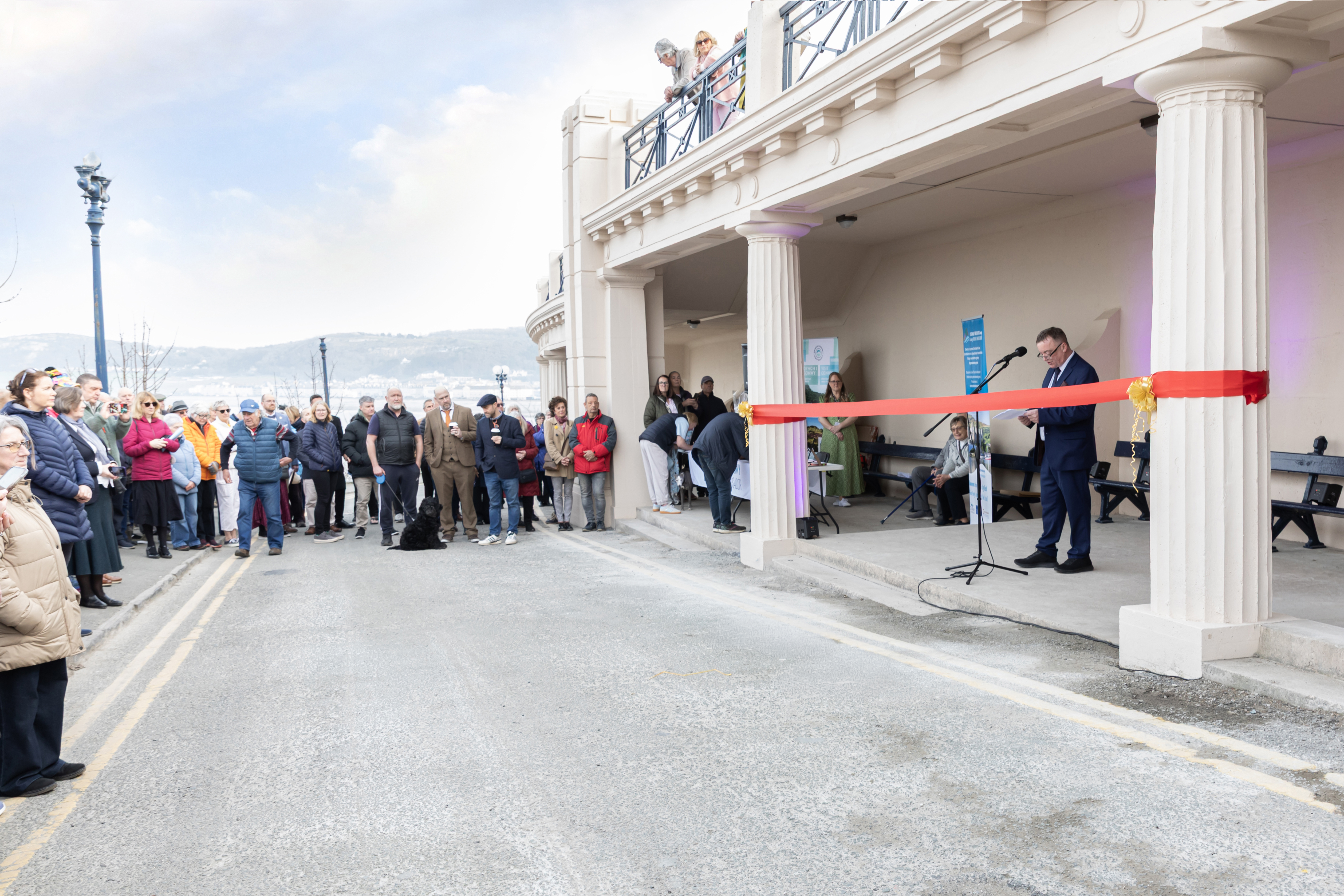 The Colonnade has been a prominent feature of the Llandudno promenade since the 1930s.