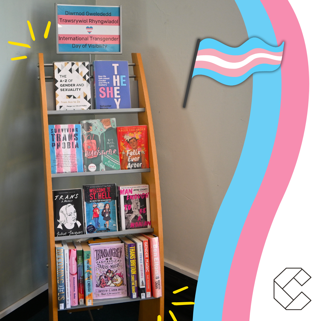 Display at Colwyn Bay library.