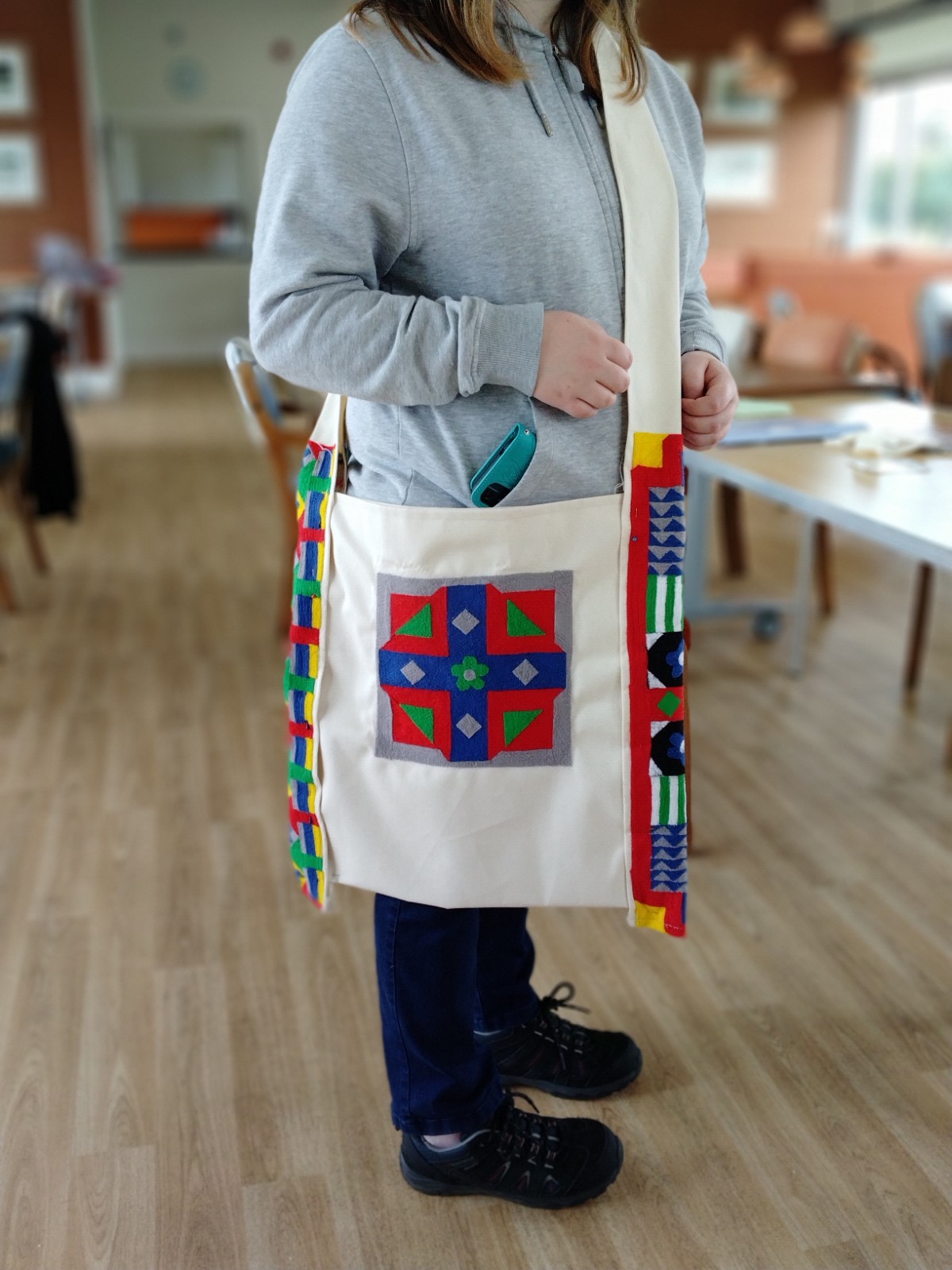 Canolbwyntiodd y gweithgareddau hyn ar feithrin hyder mewn rhifedd trwy gelf geometrig